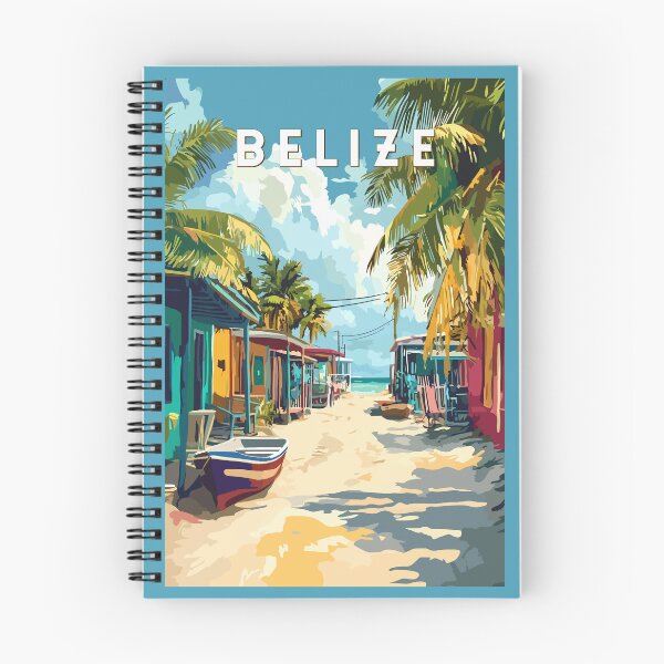 Item preview, Belize Illustration Travel Art Vintage designed and sold by KrisSidDesigns.