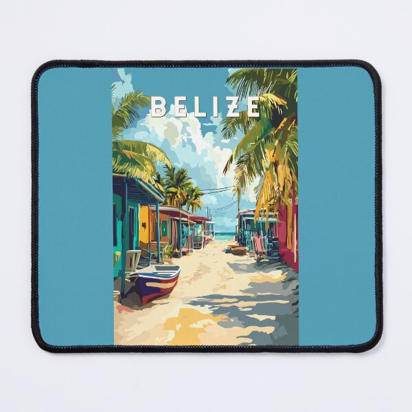 Item preview, Belize Illustration Travel Art Vintage designed and sold by KrisSidDesigns.