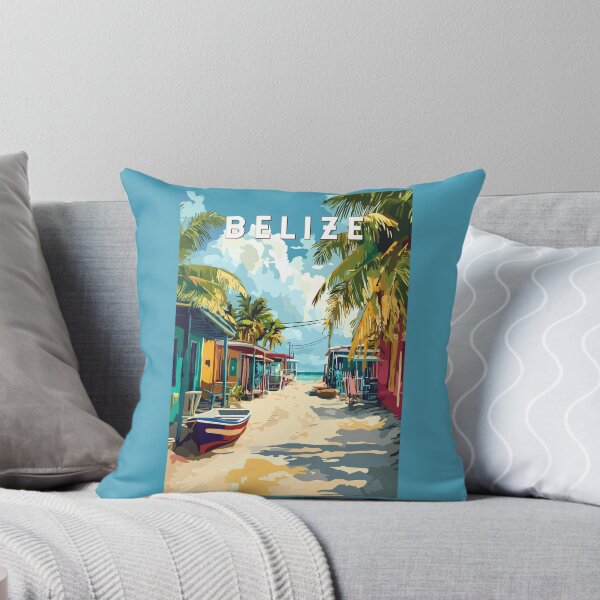 Item preview, Belize Illustration Travel Art Vintage designed and sold by KrisSidDesigns.