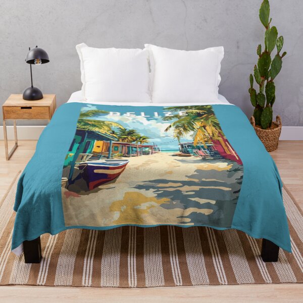 Item preview, Belize Illustration Travel Art Vintage designed and sold by KrisSidDesigns.
