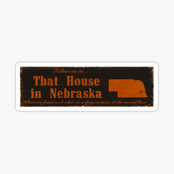 Item preview, A House in Nebraska - Ethel Cain inspired sticker designed and sold by FutureStarter.