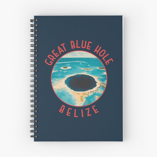 Item preview, Belize Great Blue Hole Retro Distressed Circle designed and sold by KrisSidDesigns.