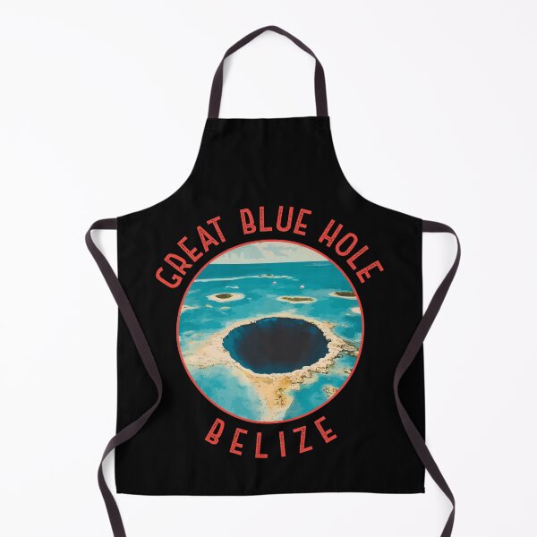 Item preview, Belize Great Blue Hole Retro Distressed Circle designed and sold by KrisSidDesigns.