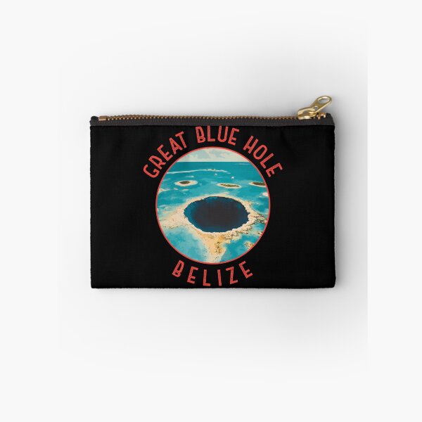 Item preview, Belize Great Blue Hole Retro Distressed Circle designed and sold by KrisSidDesigns.