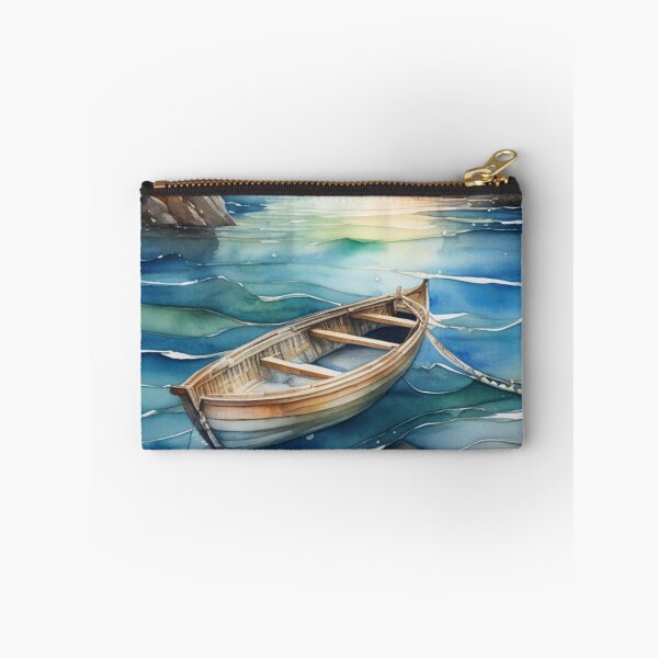 Item preview, Boat in a serene sea designed and sold by Rompecabezas.