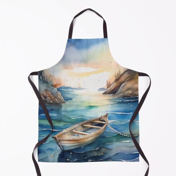 Item preview, Boat in a serene sea designed and sold by Rompecabezas.