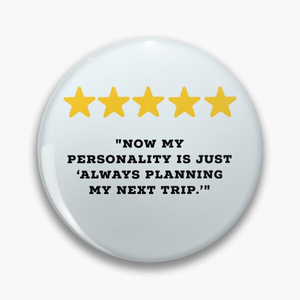 Item preview, Travel Lover Reviews Funny 5 Star Review #5 designed and sold by Jollys-ArtShop.