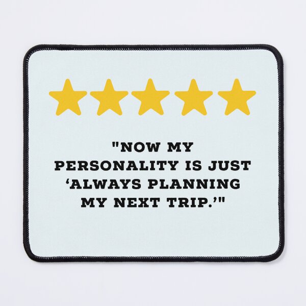 Item preview, Travel Lover Reviews Funny 5 Star Review #5 designed and sold by Jollys-ArtShop.