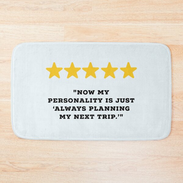 Item preview, Travel Lover Reviews Funny 5 Star Review #5 designed and sold by Jollys-ArtShop.