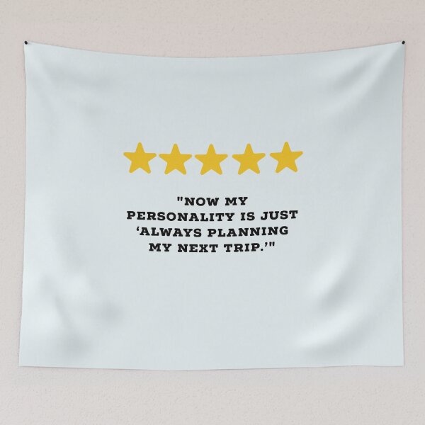 Item preview, Travel Lover Reviews Funny 5 Star Review #5 designed and sold by Jollys-ArtShop.