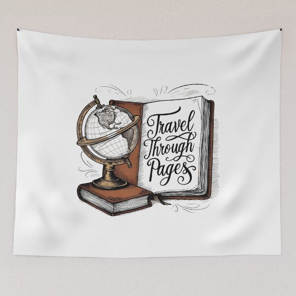 Item preview, Globe & Book designed and sold by alittlelibrary.