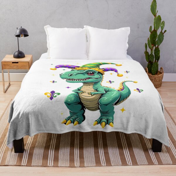 Item preview, Funny Dinasore With happy Mardi Gras, T Rex Dinosaur Mardi Gras 2025 designed and sold by ArtByKatti.