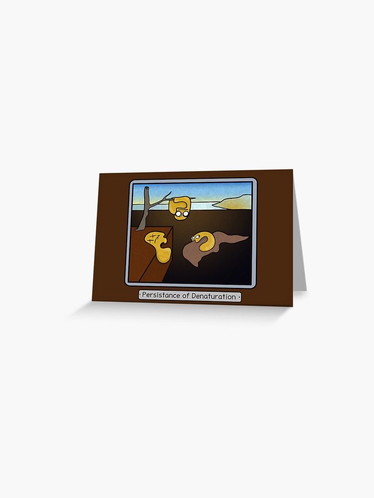 Thumbnail 1 of 2, Greeting Card, Persistance of Denaturation designed and sold by amoebasisters.