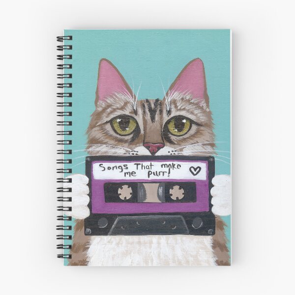 Item preview, Kitty Made A Mixtape designed and sold by KilkennyCat Art.