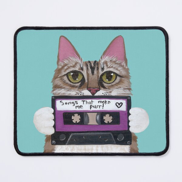 Item preview, Kitty Made A Mixtape designed and sold by KilkennyCat Art.