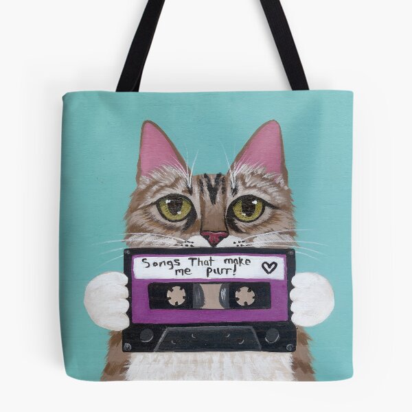 Item preview, Kitty Made A Mixtape designed and sold by KilkennyCat Art.