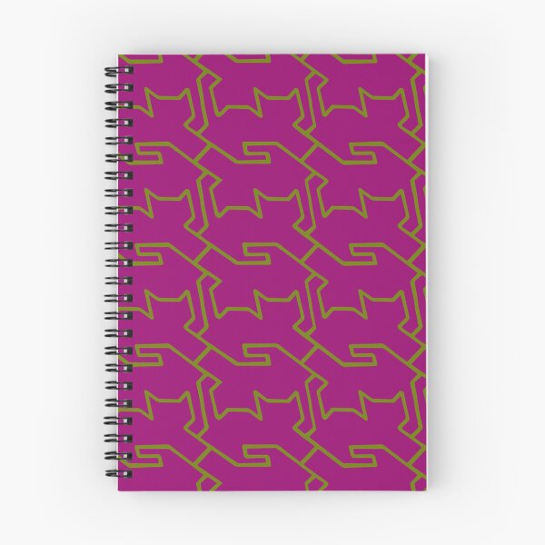 Artikelvorschau, Katzenlabyrinth Magenta und Olive Glow entworfen und verkauft von pinebluedesign.