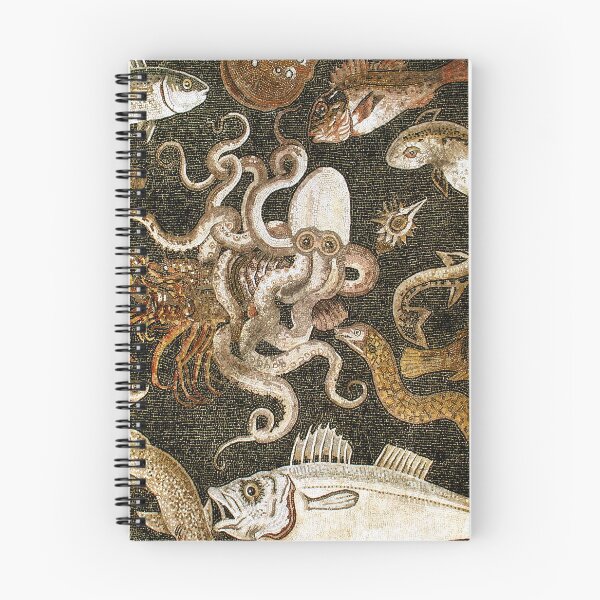 Artikelvorschau, Antikes römisches Mosaik Pompeji Sea Life Steinmosaik entworfen und verkauft von Pixelchicken.