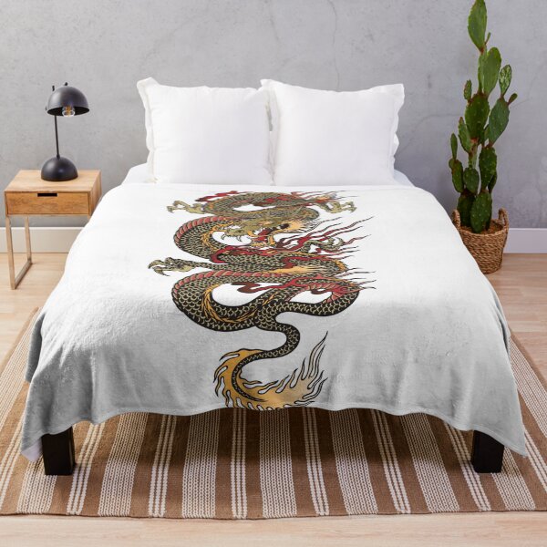 Item preview, Mystical Golden Dragon | Asian Tattoo & Fantasy Art Design designed and sold by traxim.