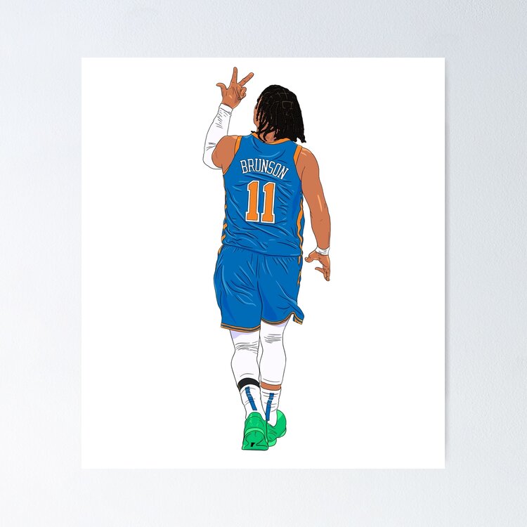 Jalen Brunson Three Point Celebration Sticker