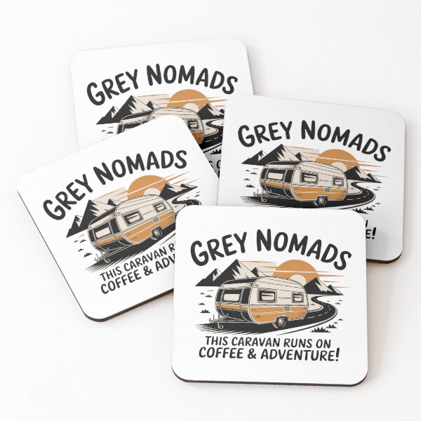 Item preview, Grey Nomads, Runs on Coffee designed and sold by Random Designs.