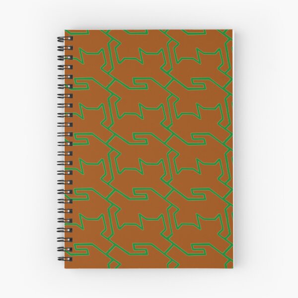 Aperçu de l'œuvre Labyrinthe pour chat Rust Ember et Neon Sprout créée et vendue par pinebluedesign.
