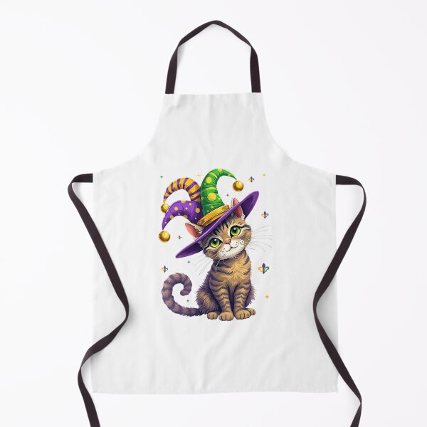 Aperçu de l'œuvre Mardi Gras drôle Meowdy Gras drôle Meowdi Gras Mardi Gras 2025 créée et vendue par ArtByKatti.