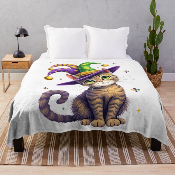 Aperçu de l'œuvre Mardi Gras drôle Meowdy Gras drôle Meowdi Gras Mardi Gras 2025 créée et vendue par ArtByKatti.