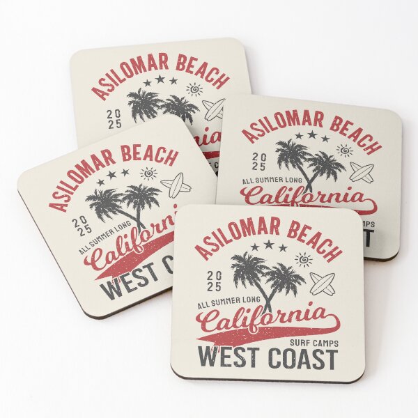 Item preview, Asilomar Beach Surf Camp Surfing Monterey West Coast California designed and sold by eclecTEEq.