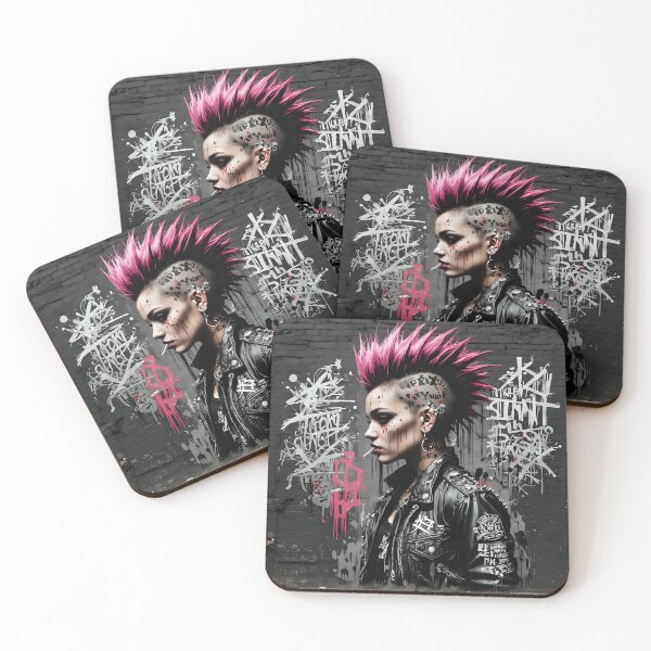 Item preview, Street Art Punk – The Rebellious Icon designed and sold by AI-Syn-Pro.