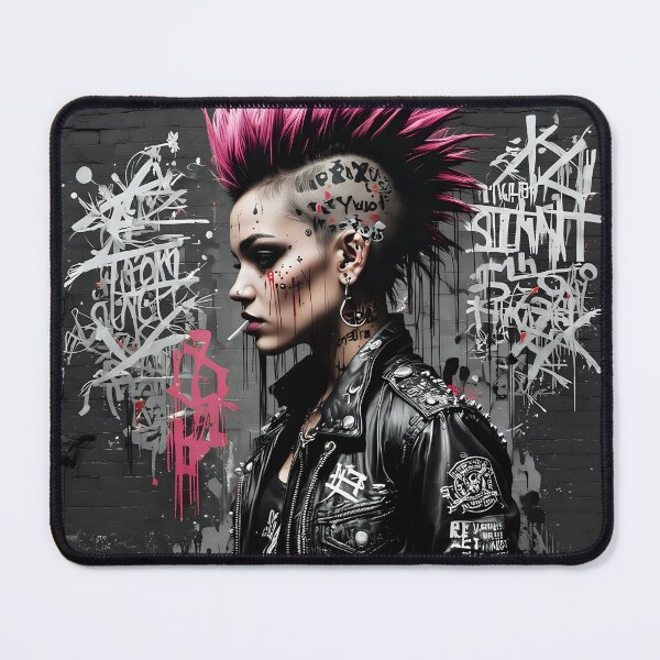 Item preview, Street Art Punk – The Rebellious Icon designed and sold by AI-Syn-Pro.