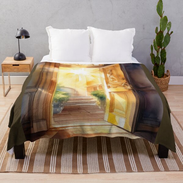 Item preview, Shiny door in sunset designed and sold by Rompecabezas.