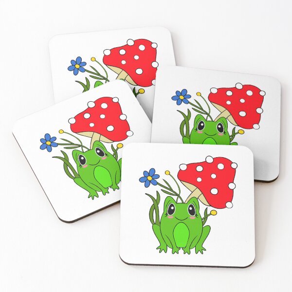 Item preview, Cottagecore Frog and Mushroom designed and sold by Sartoris Art.