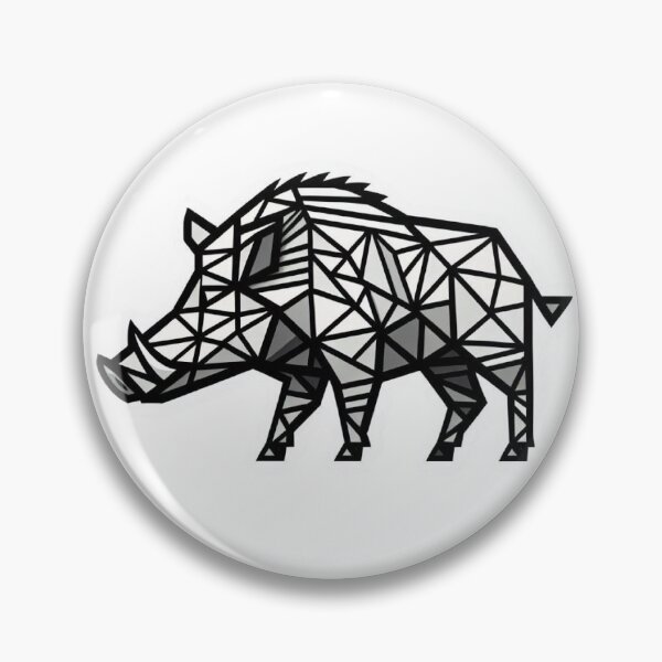 Item preview, Geometric Hog designed and sold by Spike The Punch Design Co..