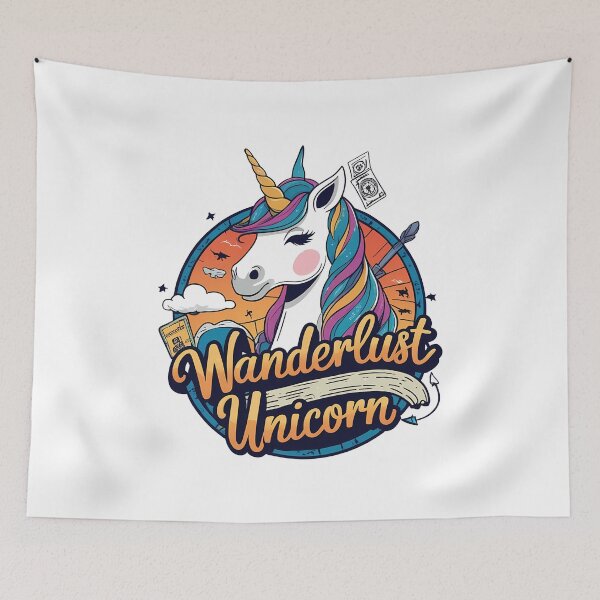 Item preview, Wanderlust Unicorn designed and sold by zoughlal.