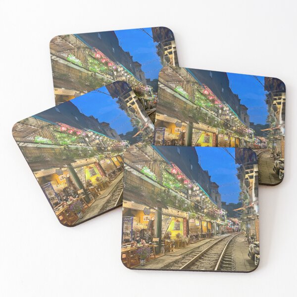 Item preview, Train Street in Hanoi, Vietnam designed and sold by LondonArtTravels.