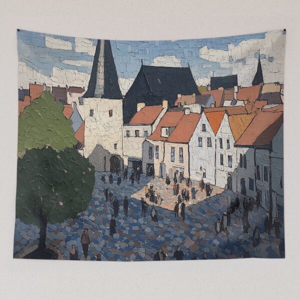 Item preview, Ålesund | Post-impressionist painting style designed and sold by ComicsFactory.