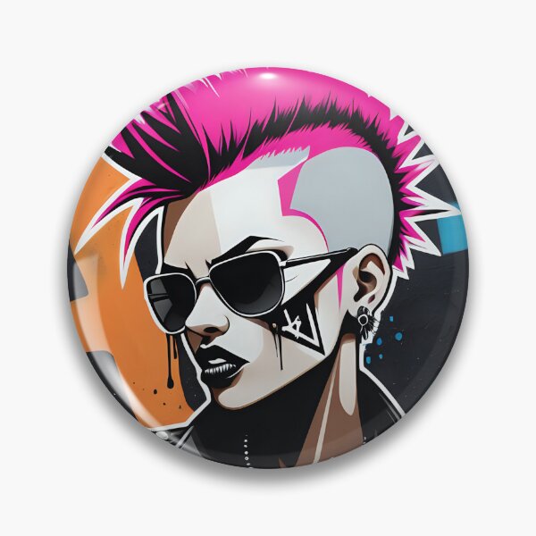 Item preview, Copy of Copy of Street Art Punk – The Rebellious Icon designed and sold by AI-Syn-Pro.