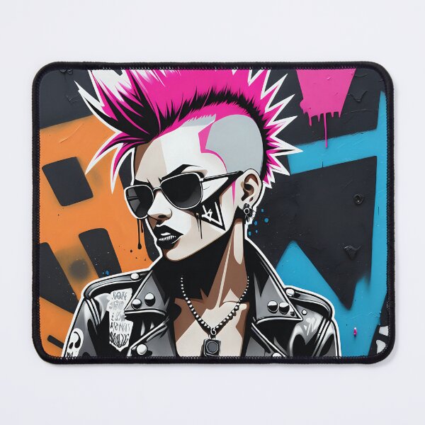 Item preview, Copy of Copy of Street Art Punk – The Rebellious Icon designed and sold by AI-Syn-Pro.