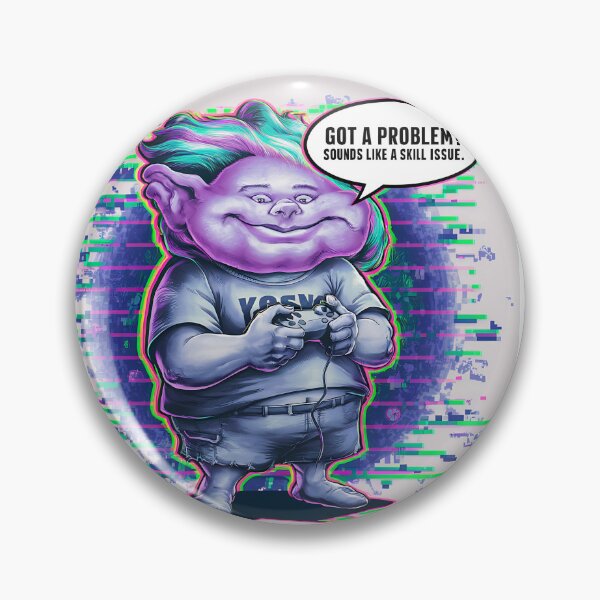 Item preview, "Skill Issues" – Funny Gamer Meme Design designed and sold by The People’s Punchline.