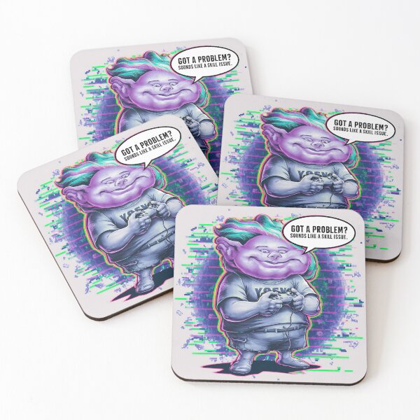 Item preview, "Skill Issues" – Funny Gamer Meme Design designed and sold by The People’s Punchline.