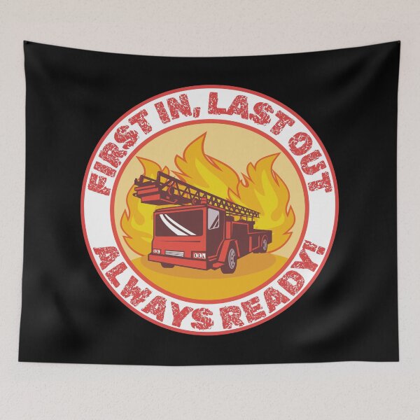 Item preview, Firefighter First In Last Out Always Ready Red Color designed and sold by TymekStore.