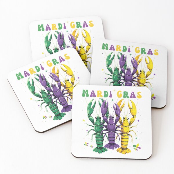 Item preview, Funny Mardi Gras Crawfish Jester Hat Bead New Orleans 2025 designed and sold by ArtByKatti.