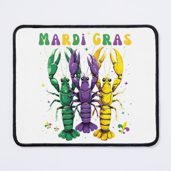Item preview, Funny Mardi Gras Crawfish Jester Hat Bead New Orleans 2025 designed and sold by ArtByKatti.