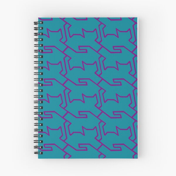 Item preview, Cat Maze Deep Teal Royal Plum designed and sold by pinebluedesign.