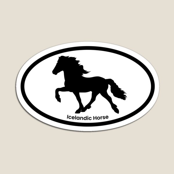 Artikelvorschau, Islandpferd Euro Sticker entworfen und verkauft von KColbyStudios.
