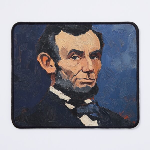 Item preview, Abraham Lincoln | Post-impressionist painting style designed and sold by ComicsFactory.