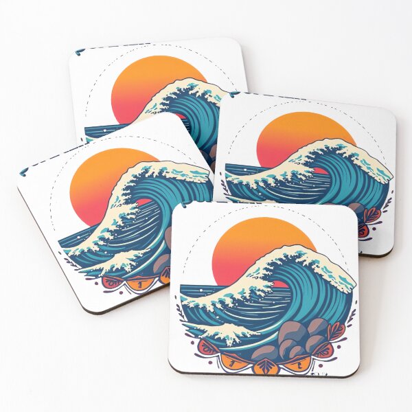 Item preview, Summer Vibes – Ocean Waves, Shore Rocks & Sunset designed and sold by ARTReMi.