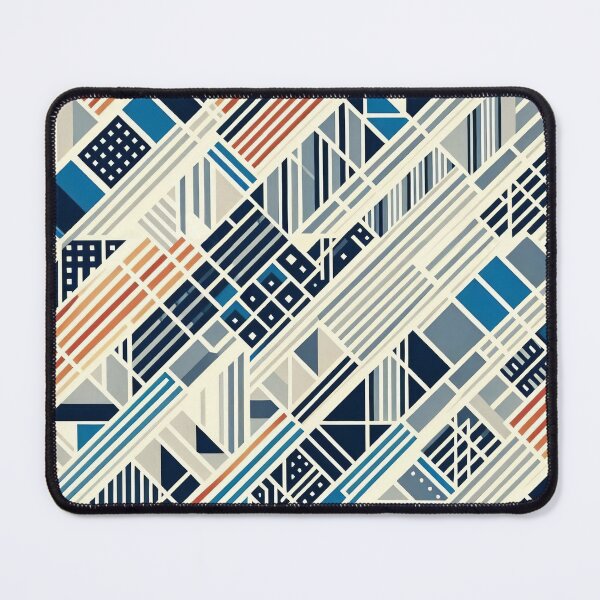 Item preview, Geometric Shapes in a Diagonal Stripe Pattern designed and sold by whatcolorisrain.