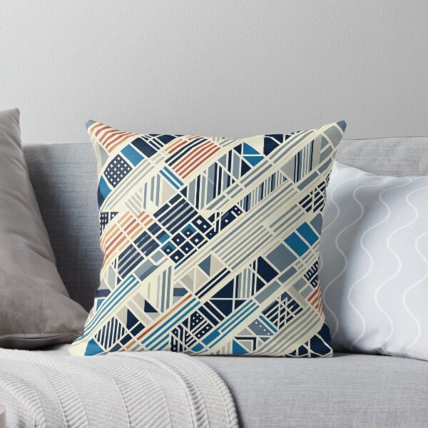 Item preview, Geometric Shapes in a Diagonal Stripe Pattern designed and sold by whatcolorisrain.